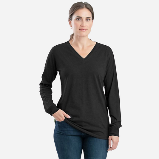 Berne Women Lightweight Performance Long Sleeve T-Shirt - Black
