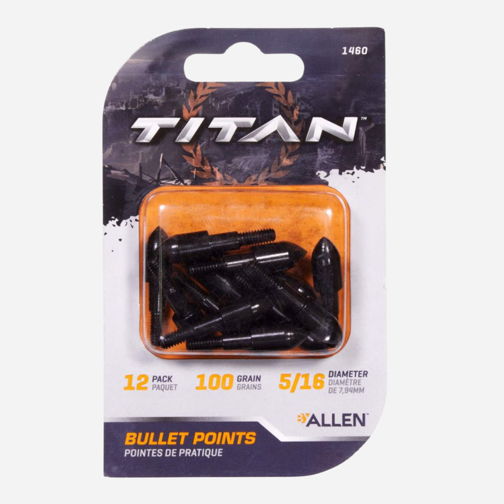 Allen Titan 100 Grain Archery Bullet Points