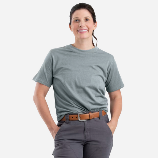 Berne Women's Lightweight Performance Short Sleeve T-Shirt - Lead