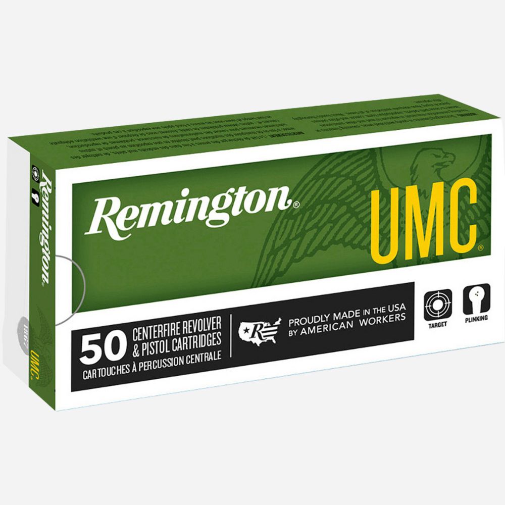 Remington UMC ammunition box on a white background