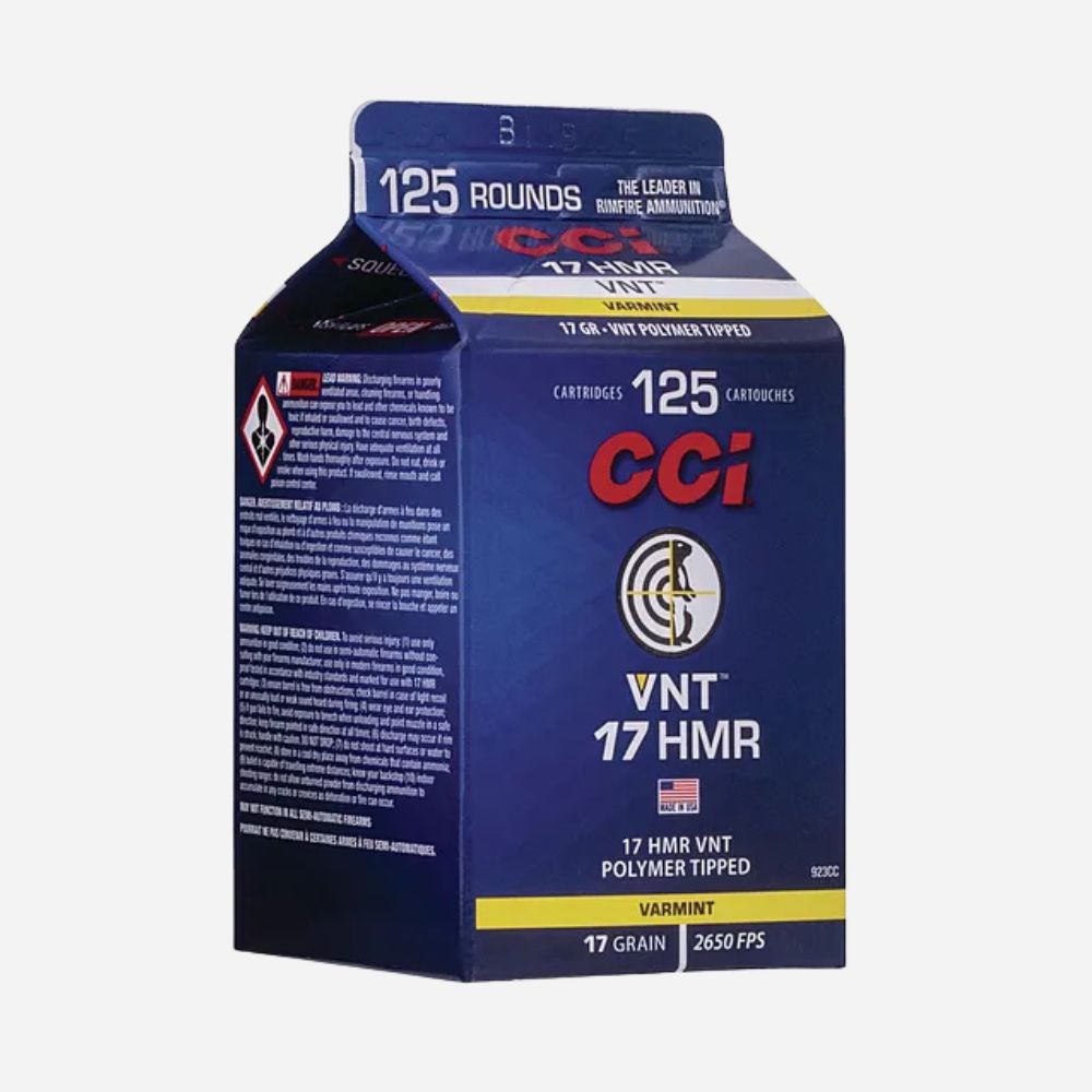 Box of CCI ammunition on a white background