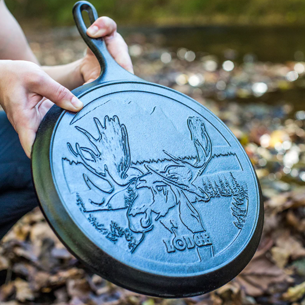 Lodge Cast Iron 10.5" Skillet Moose
