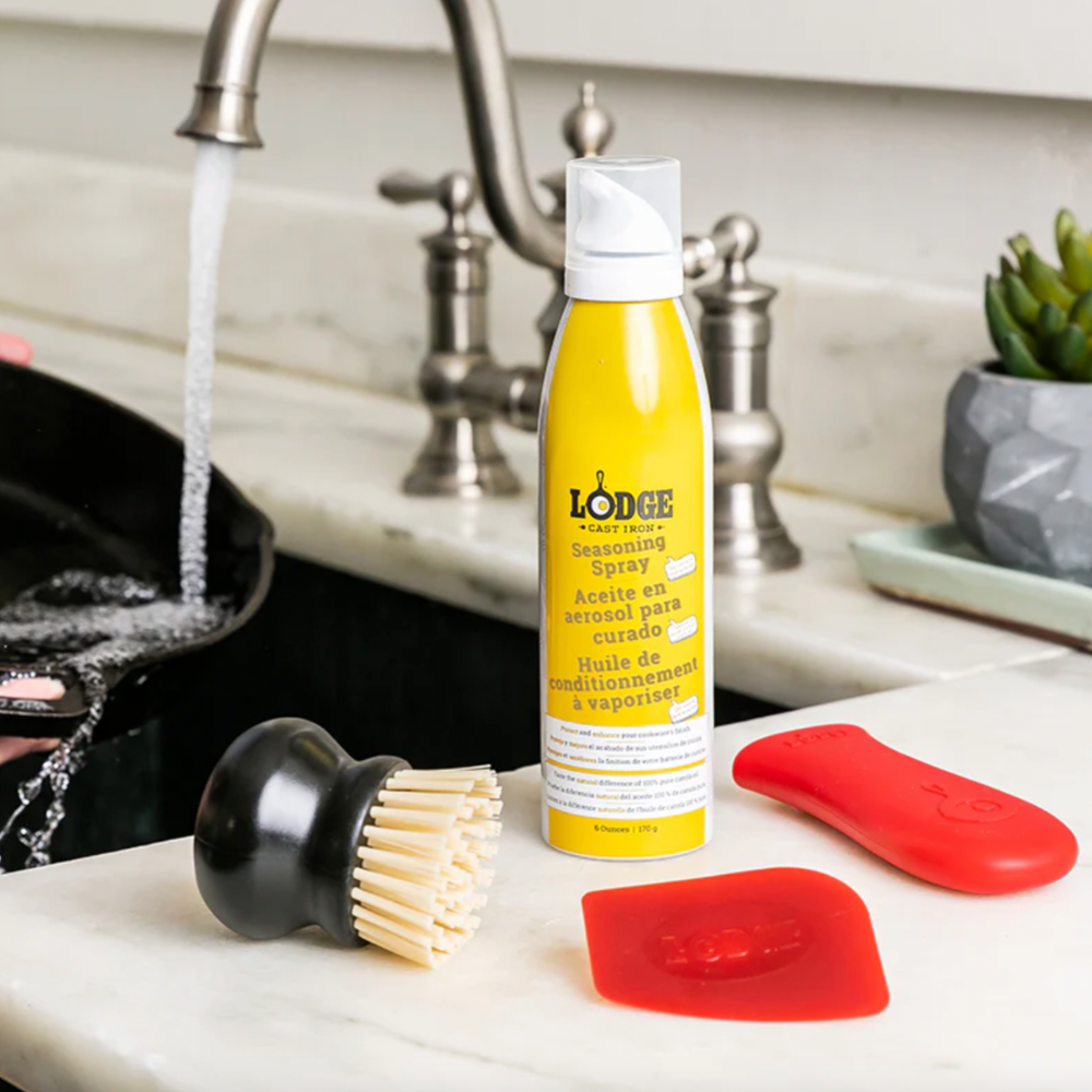Lodge Cast Iron Seasoned Cast Iron Care Kit