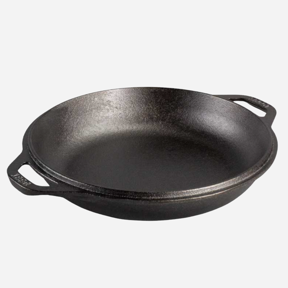 Lodge Cast Iron 5 Quart Seasoned Double Dutch Oven
