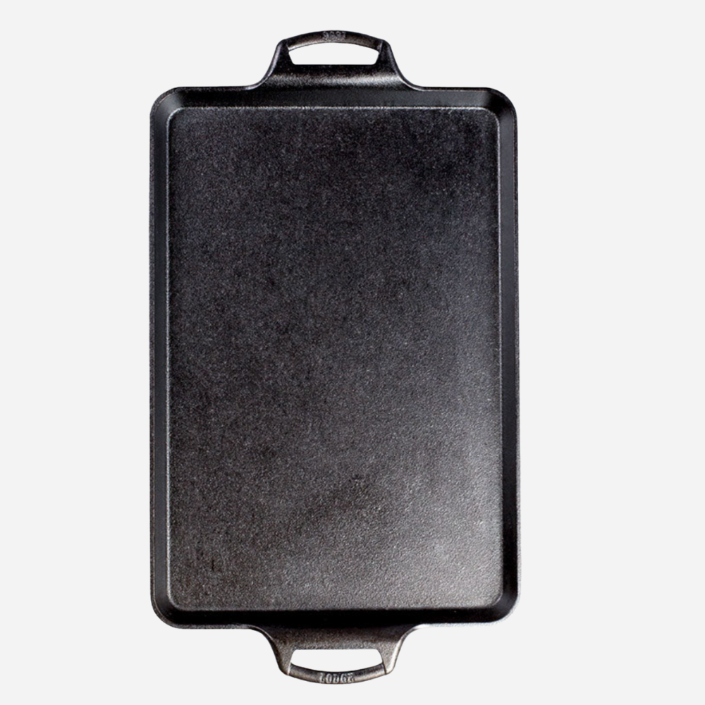 Lodge Cast Iron 15.5 x 10.5 Inch Seasoned Cast Iron Baking Pan