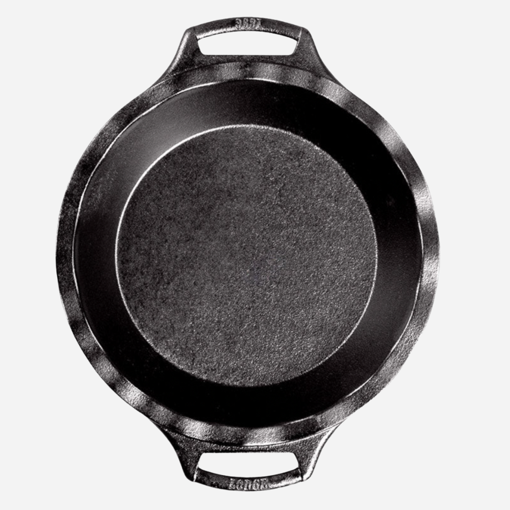 Lodge Cast Iron 9 Inch Seasoned Cast Iron Pie Pan