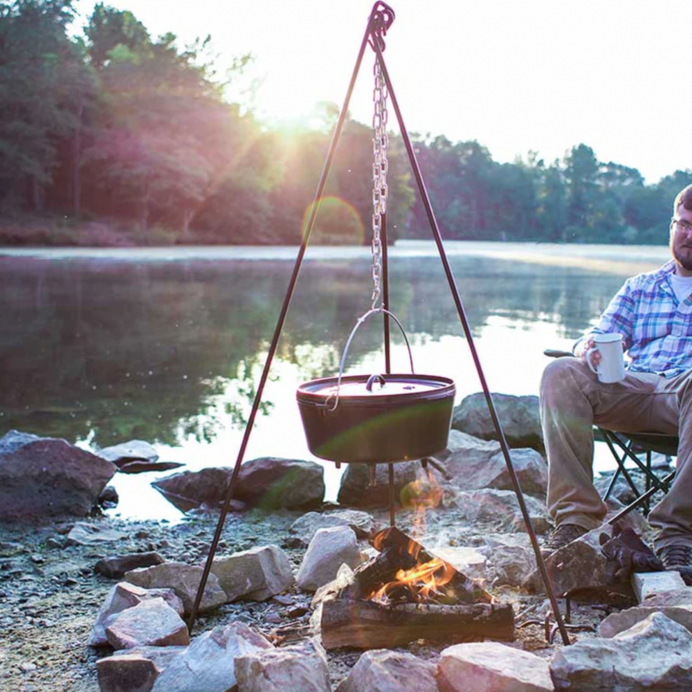 Lodge Cast Iron 43.5 tripod Camp Tripod