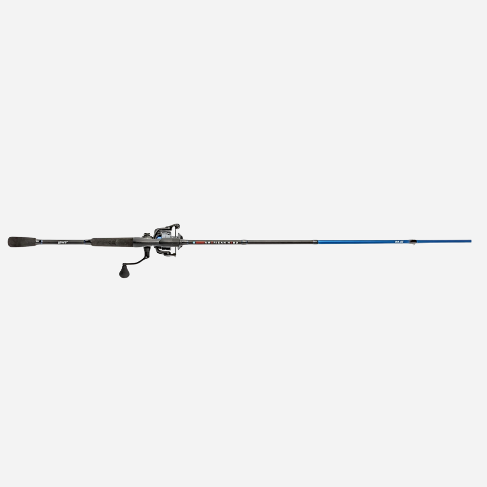 6.6 meduim fast fishing rod combo Lew's 2 Piece American Hero 6 Medium Light Fast Spinning Combo – MTN Outfitter