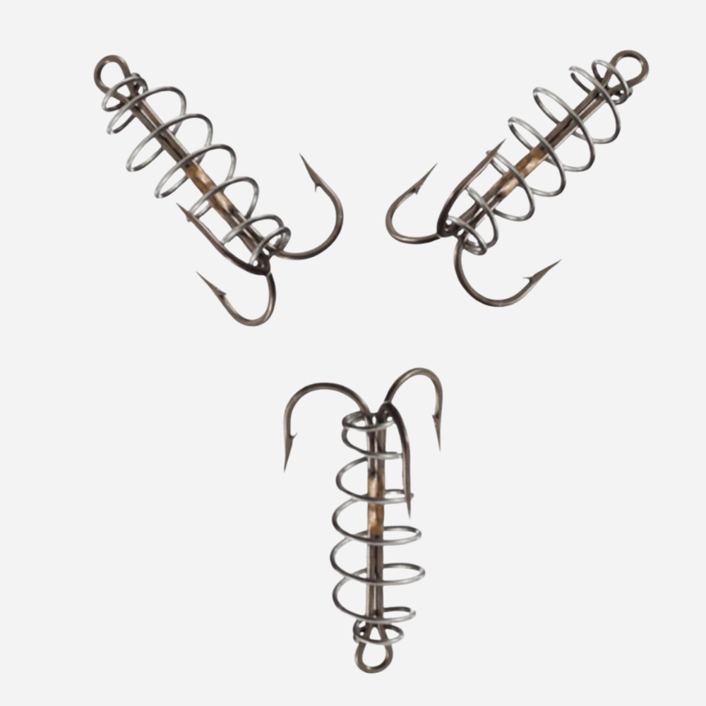Magic Bait #6 Dough Treble Fishing Hooks with Spring