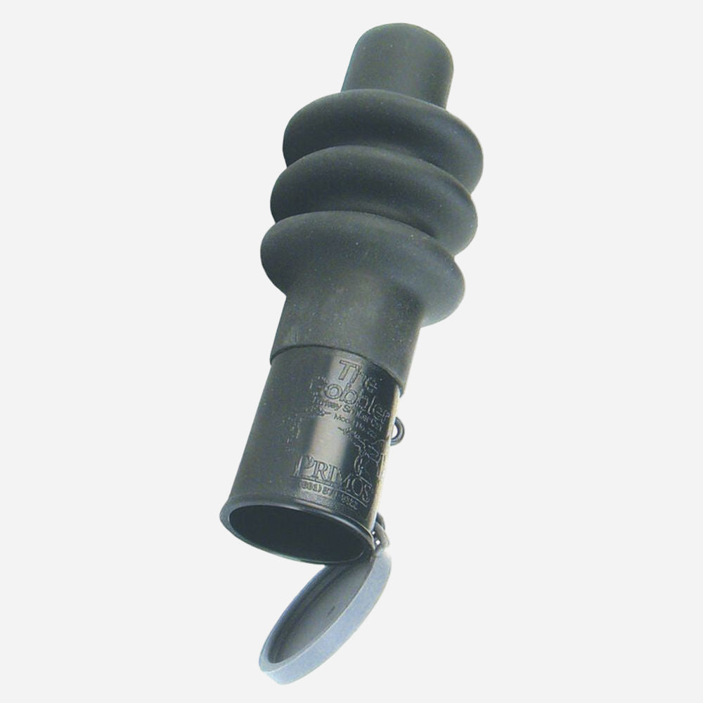 Gray duck call on a white background