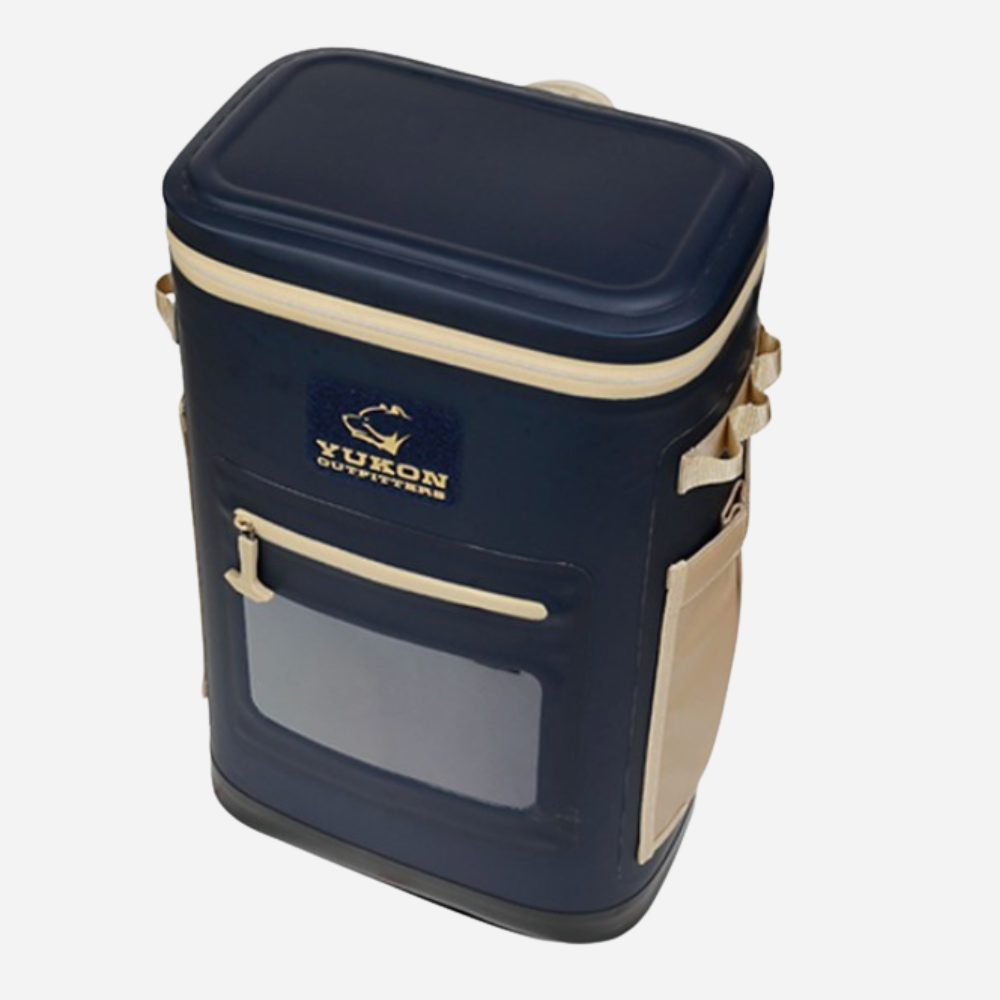 Yukon Outfitters Hatchie Backpack Cooler - Navy/Tan