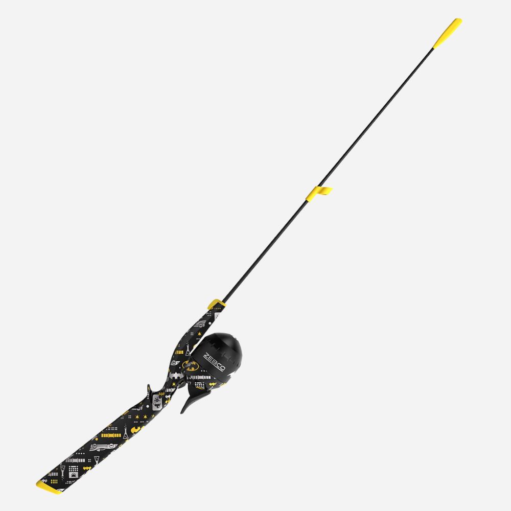 Zebco Youth Batman Floating Spincast Reel and Fishing Rod Combo