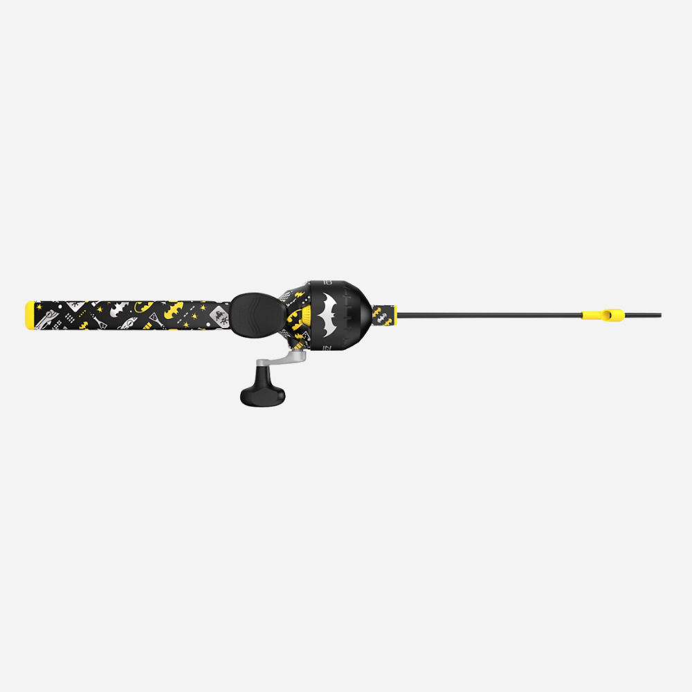 Zebco Youth Batman Floating Spincast Reel and Fishing Rod Combo