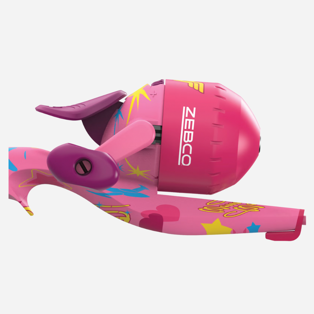 Zebco Youth Wonder Woman Floating Spincast Reel and Fishing Rod Combo