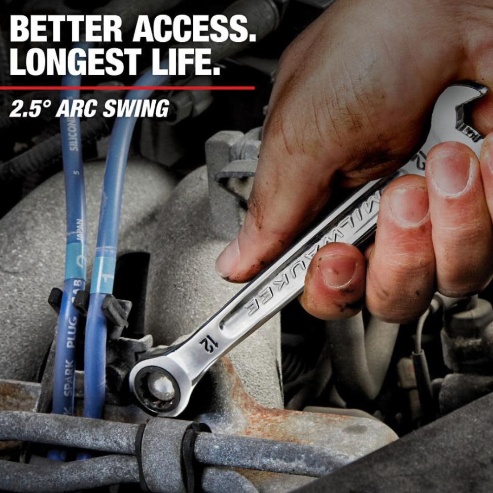 Milwaukee 15pc Ratcheting Combination Wrench Set - SAE