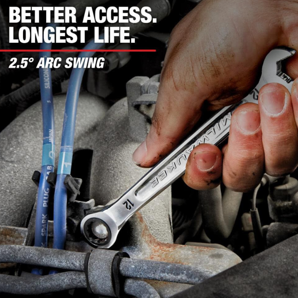 Milwaukee 15pc Ratcheting Combination Wrench Set - Metric