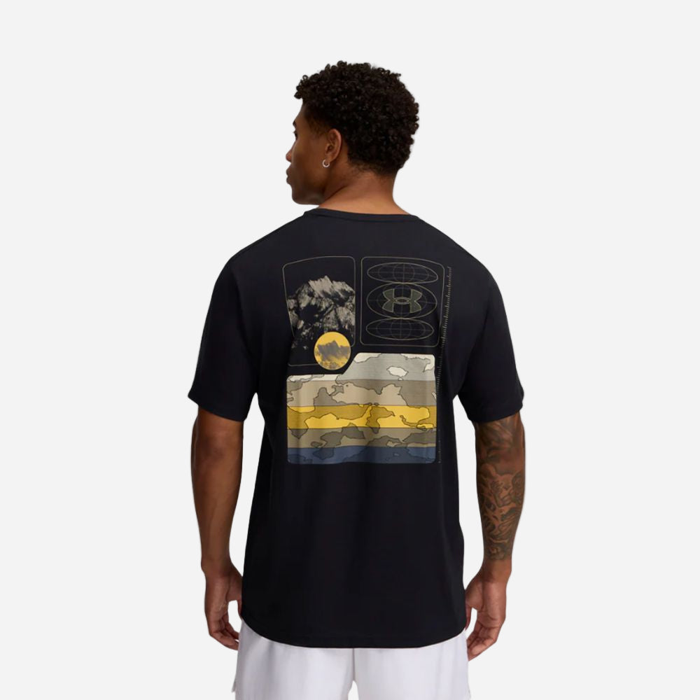 UA Men's Outdoor Mountain Short Sleeve T-shirt - Black