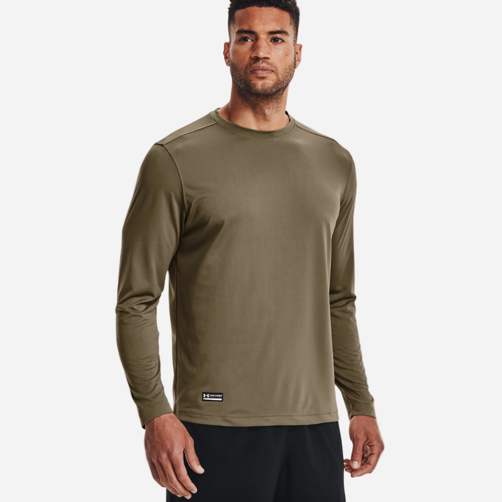 UA Men's Tactical Tech Long Sleeve T-Shirt - Federal Tan