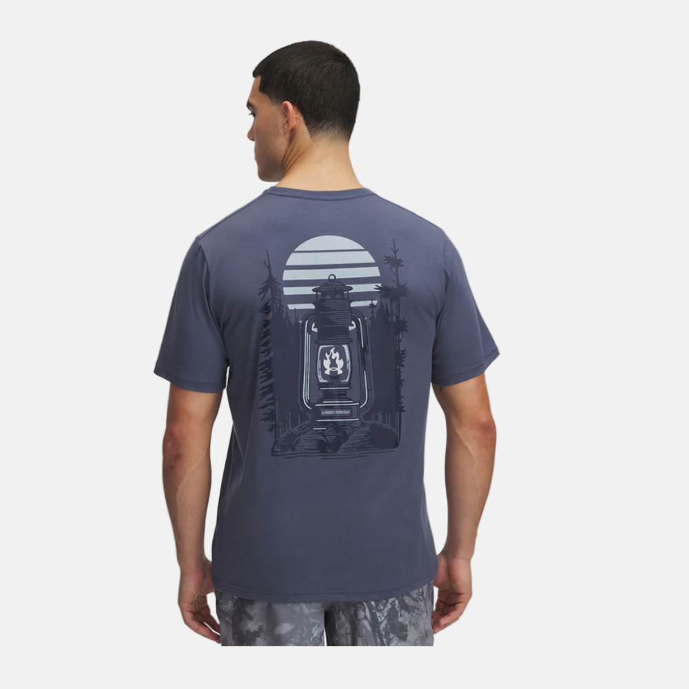 UA Mens Outdoor Fuel Short Sleeve T-Shirt - Downpour Gray