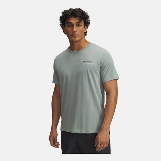 UA Mens Outdoor Fuel Short Sleeve T-Shirt - Silica Green