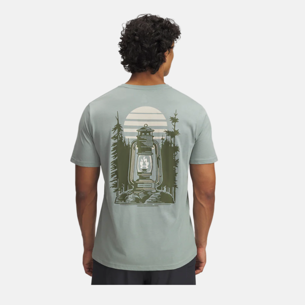 UA Mens Outdoor Fuel Short Sleeve T-Shirt - Silica Green