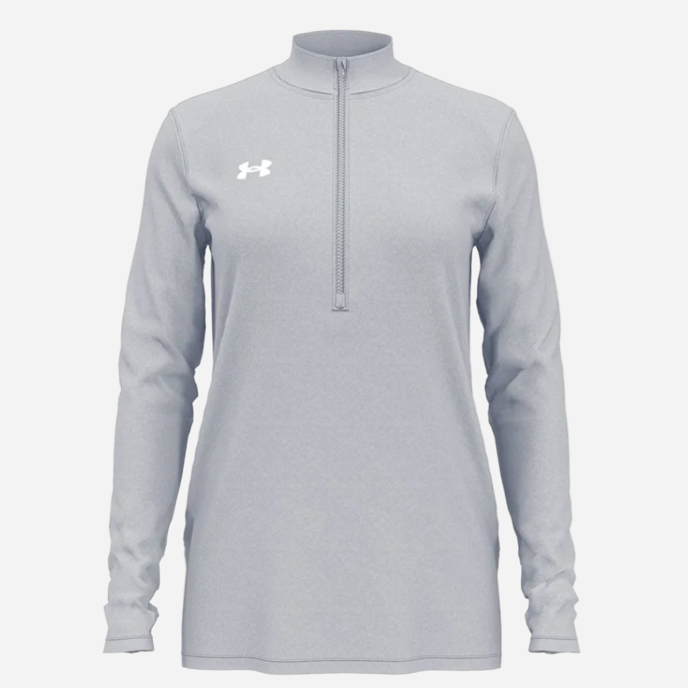 UA Woman's Team Tech Long Sleeve 1/2 Zip - Grey