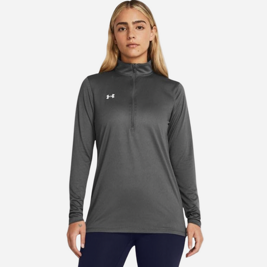 UA Women's Team Tech Long Sleeve Half Zip - Castlerock