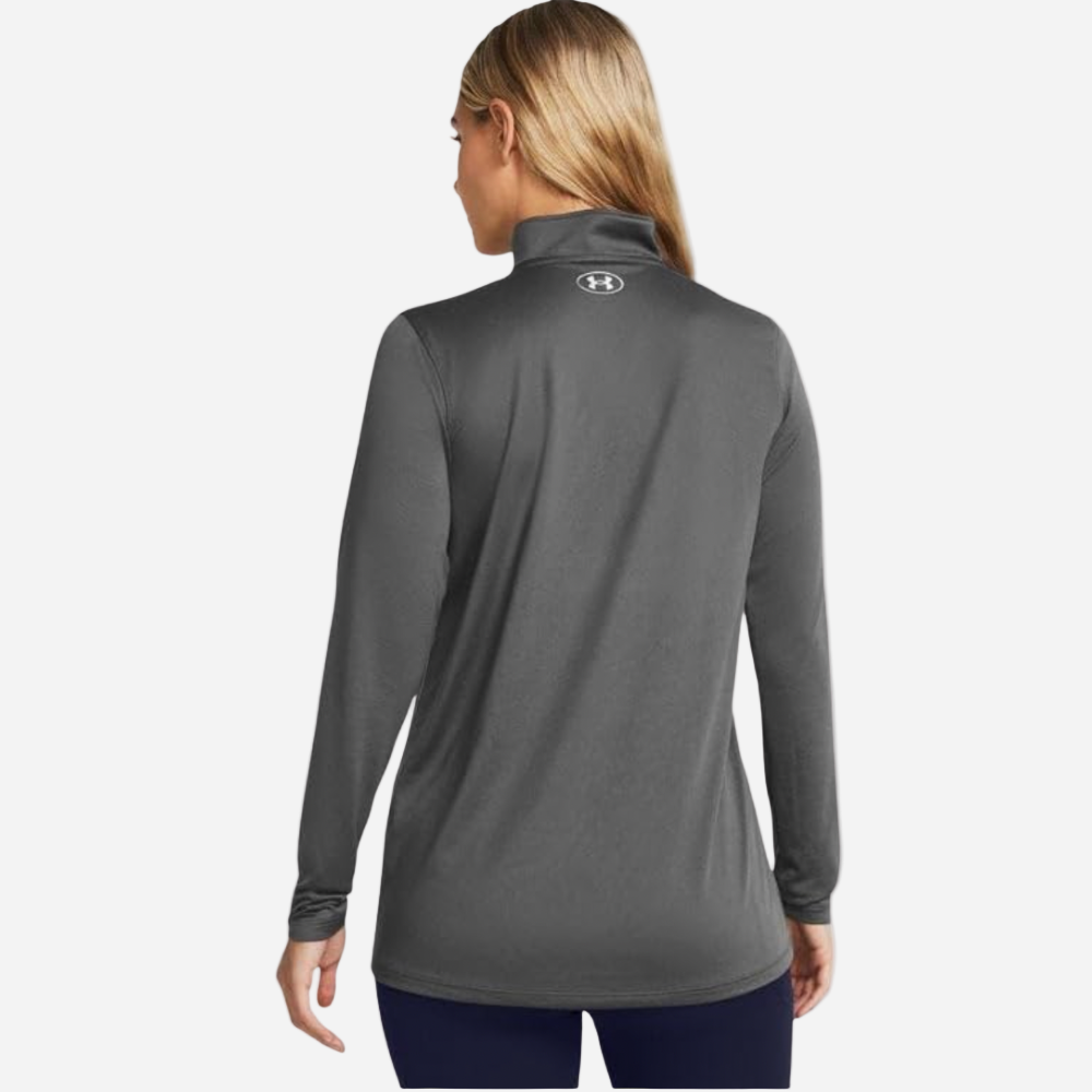 UA Women's Team Tech Long Sleeve Half Zip - Castlerock