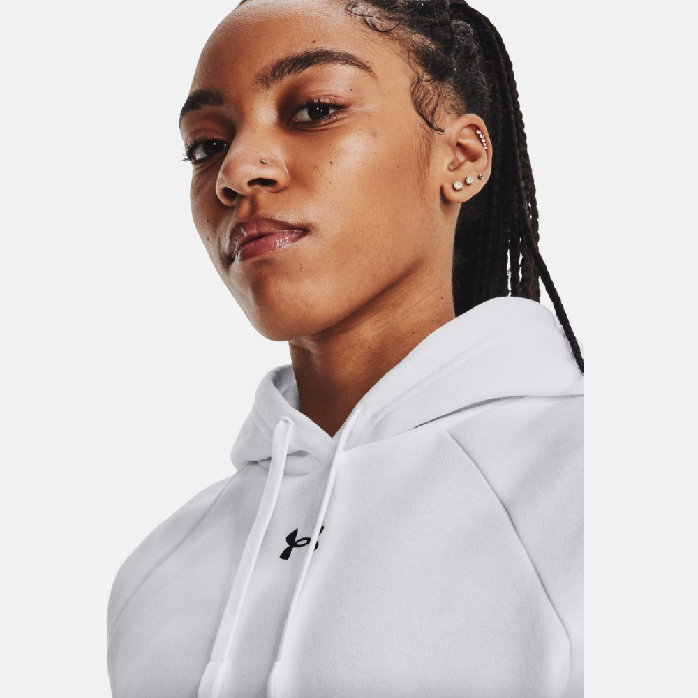 UA Women's Rival Fleece Hoodie - White