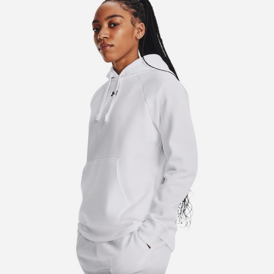 UA Women's Rival Fleece Hoodie - White