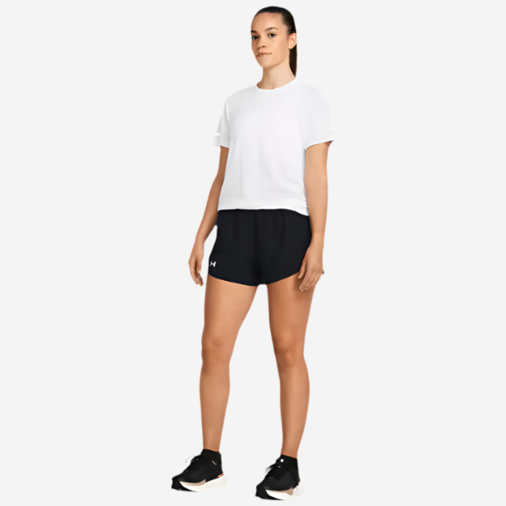 UA Women's Fly By 3" Shorts - Black