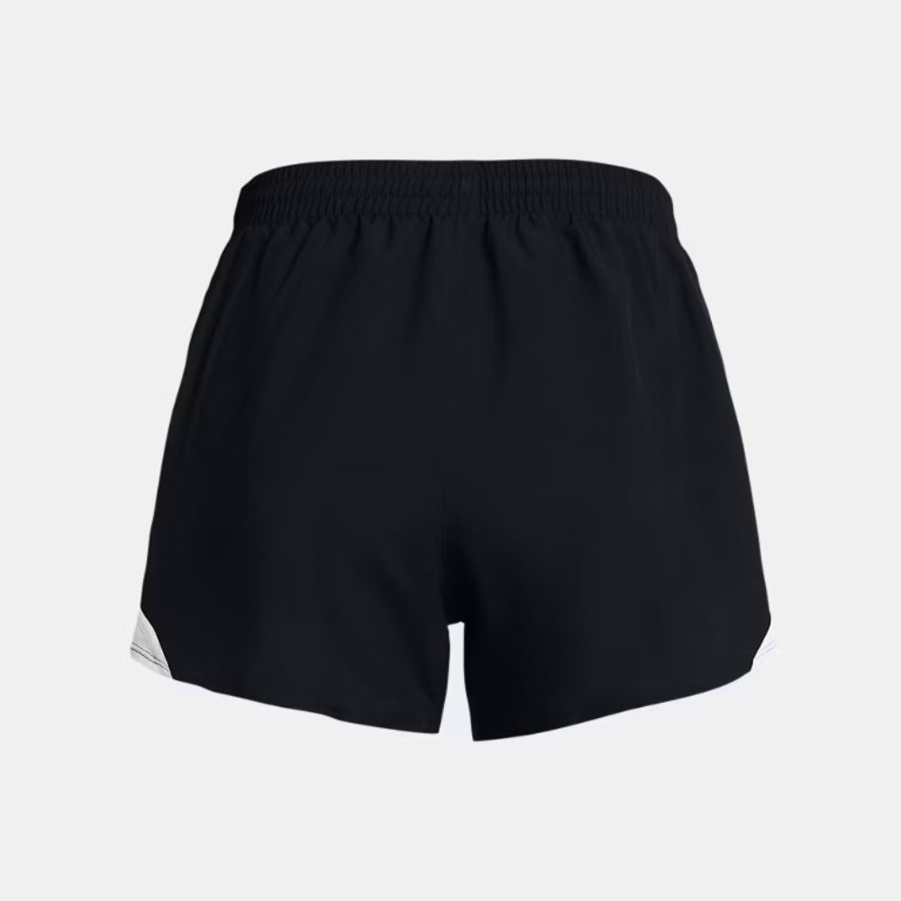 UA Women's Fly By 3" Shorts - Black/White