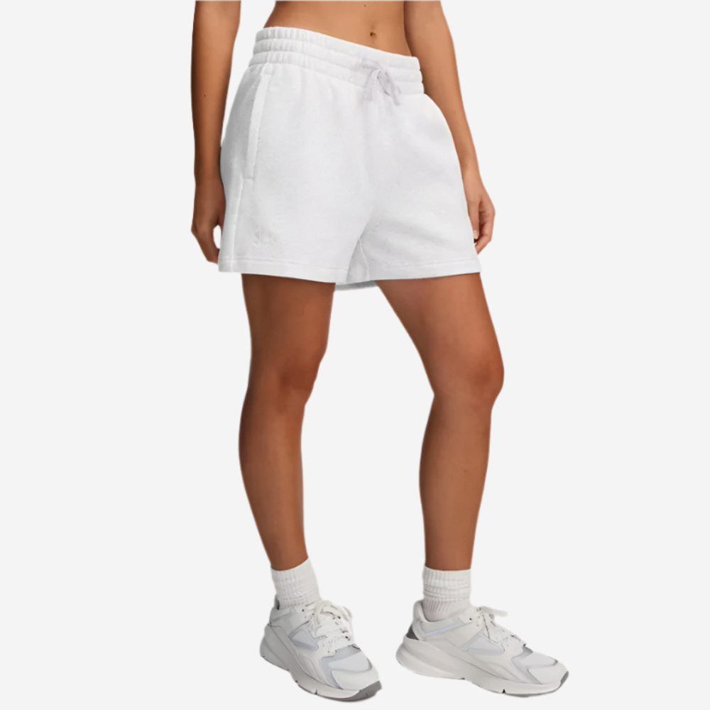 UA Women's Rival Fleece 3.5" Shorts - Distant Grey