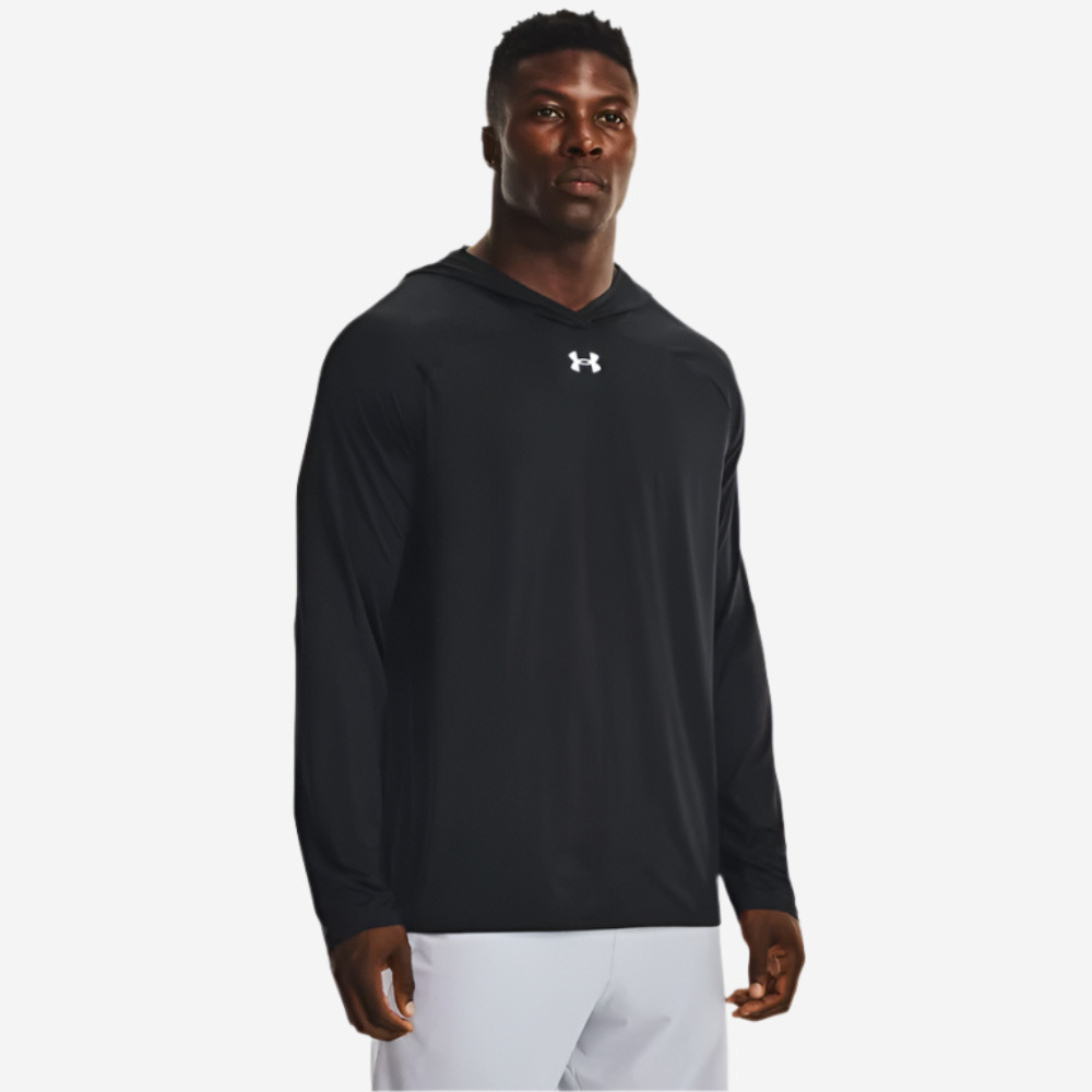 UA Men's Knockout Long Sleeve Hoodie - Black