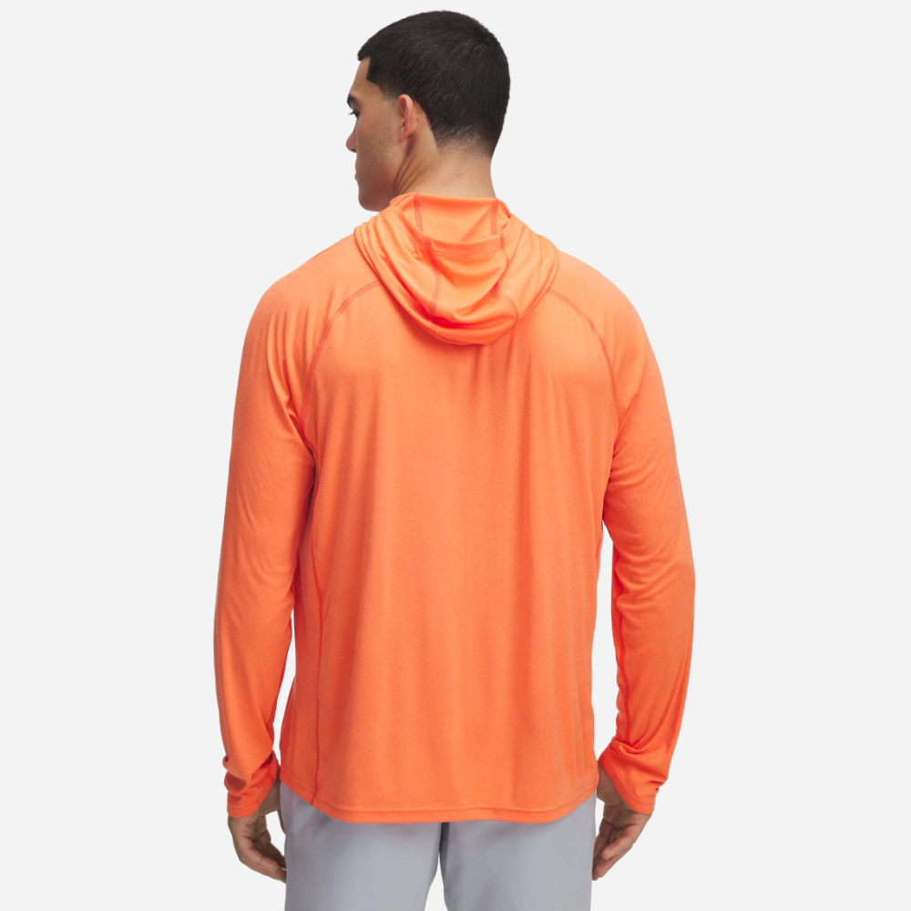 UA Men's Fish Elite Hoodie - Fire/Halo Gray