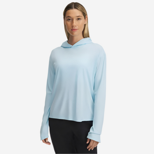 UA Women's Fish Elite Hoodie - Stream/Ether Blue