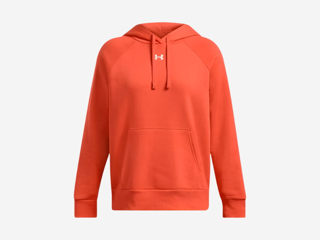 UA Women's Rival Fleece Hoodie - Dark Orange