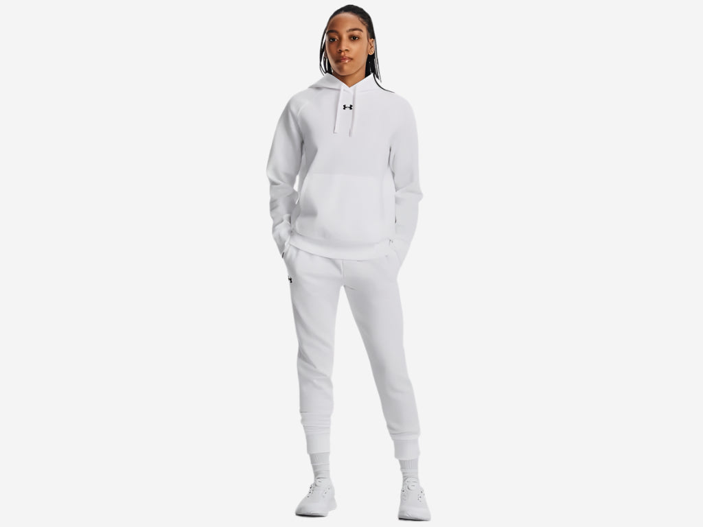 UA Women's Rival Fleece Hoodie - White