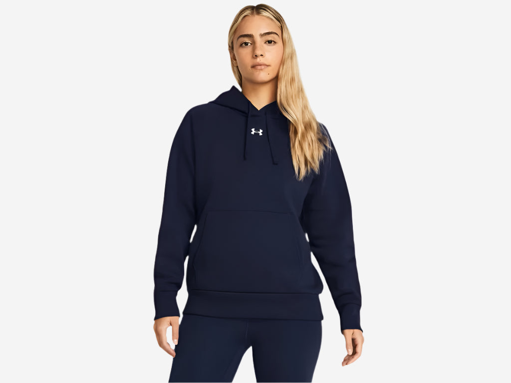 UA Women's Rival Fleece Hoodie - Midnight Navy