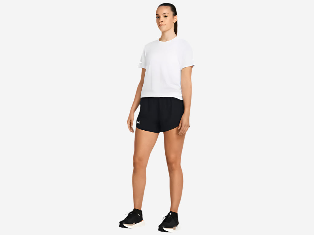UA Women's Fly By 3" Shorts - Black