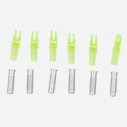 Allen Titan Carbon Arrow Nocks & Inserts 6-Pack