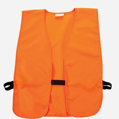 Orange safety vest on a white background