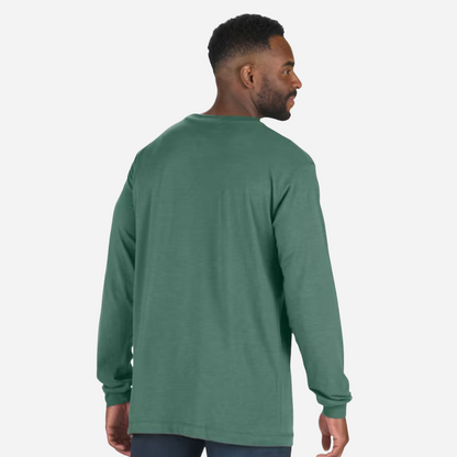Berne Men's Jersey Long Sleeve Solid T-shirt - Green
