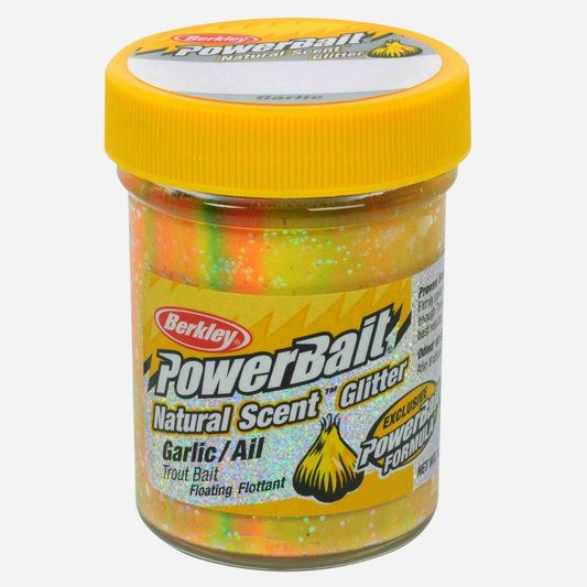 Berkley PowerBait Natural Glitter Trout Fishing Dough Bait - Garlic