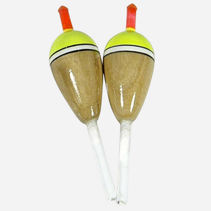 Eagle Claw Balsa Style Oval Slip Floats - 2pk