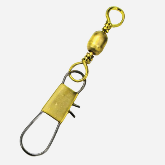Eagle Claw Brass Barrel Swivels with Interlock Snaps