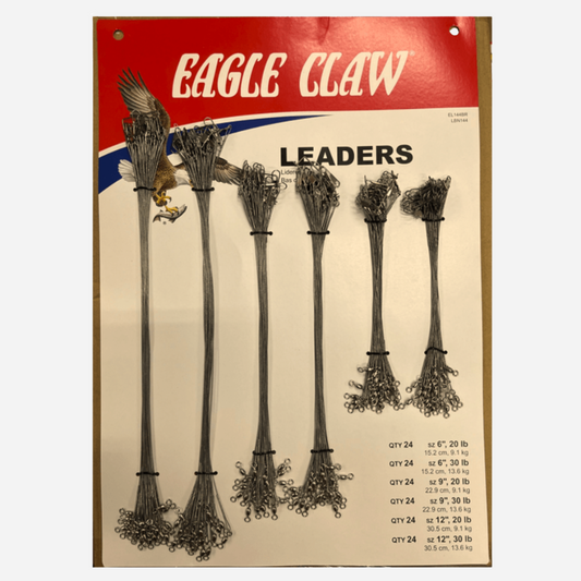 Eagle Claw Leader Board Black 144 Assorted