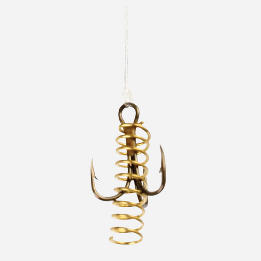 Eagle Claw Soft Bait Treble Snell Hook with Spring