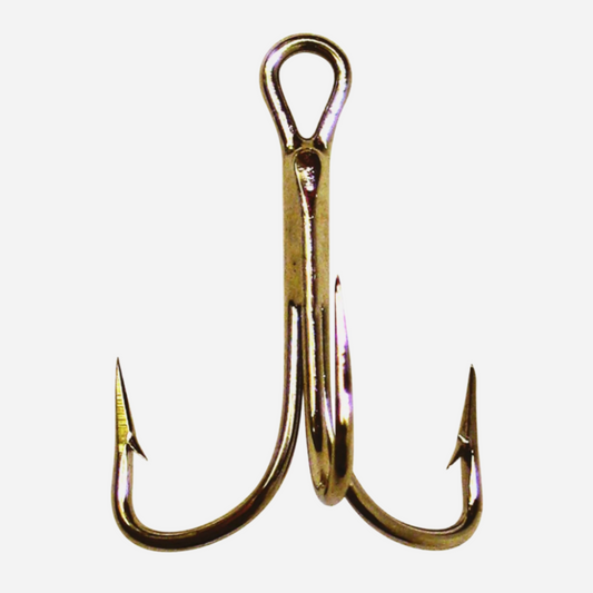 Eagle Claw 2X Treble Shank Curved Point Hooks