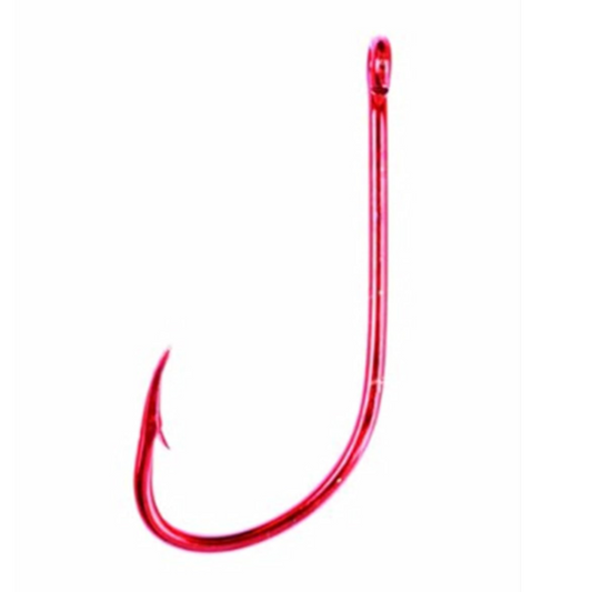 Eagle Claw Red Plain Shank Offset Hook